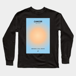 Cancer Zodiac Sign Aura Long Sleeve T-Shirt